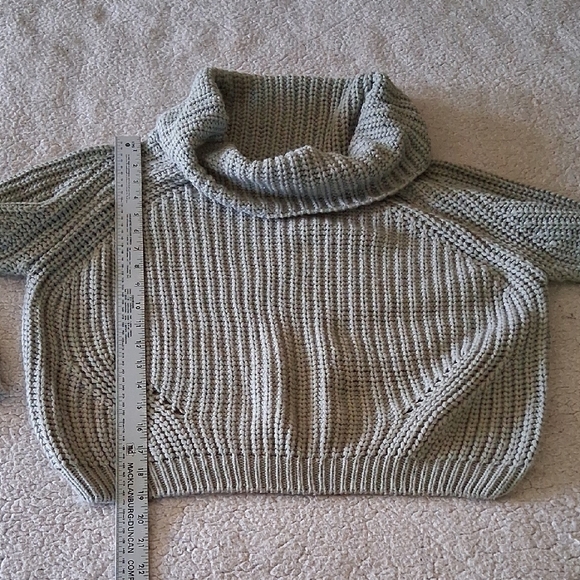 Moon & Madison Light Gray Cowl Neck Sweater - Picture 5 of 6
